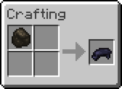 Shapeless crafting recipe, one Charcoal to one Black Dye
